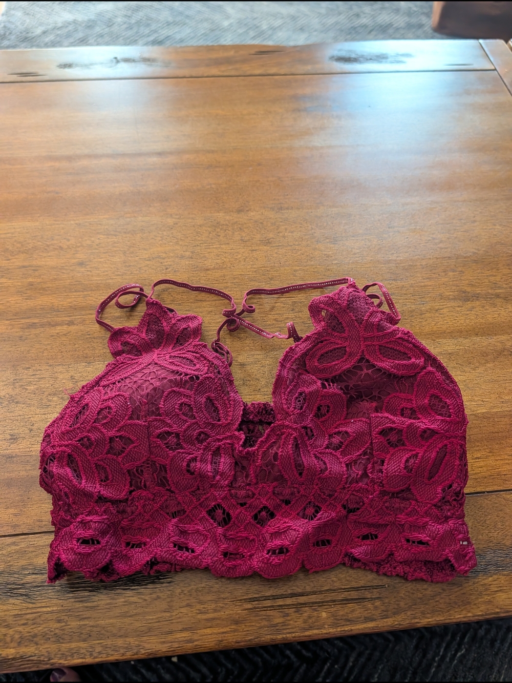 Anemone Burgundy Lace Bralette